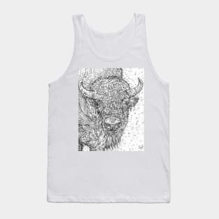 BISON - pencil portrait .1 Tank Top